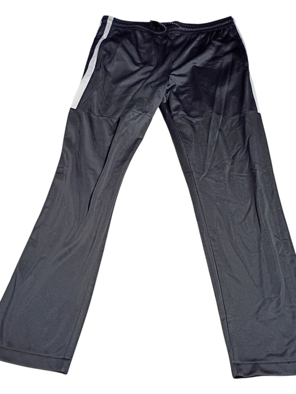 Southpole Authentic Collection Men's Black Track Pants - White Side Stripe - XL